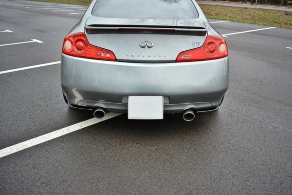 MAXTON DESIGN - Bočné difúzory zadného náraznika INFINITI G35 COUPE , Čierny lesk – Obrázok 4