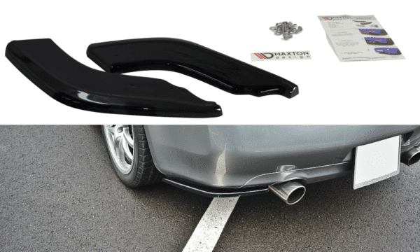 MAXTON DESIGN - Bočné difúzory zadného náraznika INFINITI G35 COUPE , Čierny lesk – Obrázok 2