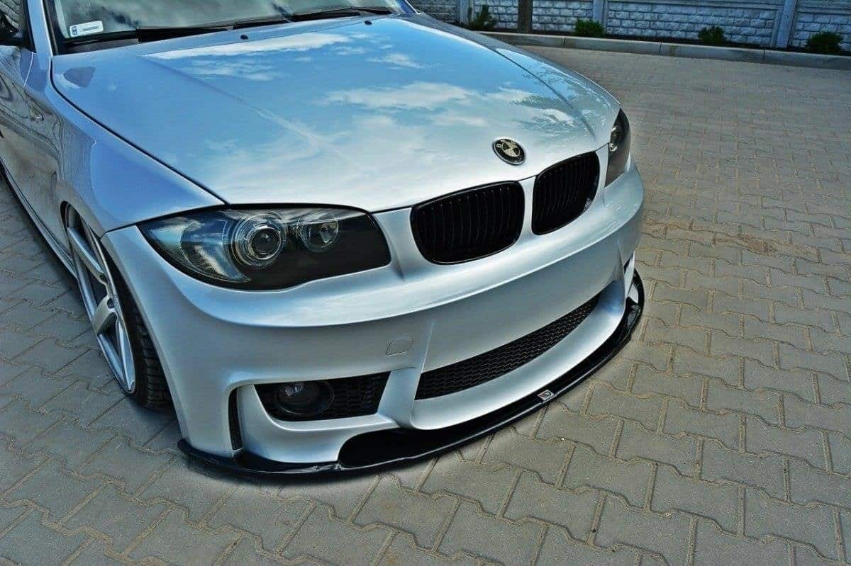 MAXTON DESIGN - Spoiler pod Predný náraznik vhodné pre BMW 1 E87 M-Design , Čierny lesk – Obrázok 2
