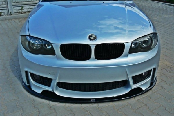MAXTON DESIGN - Spoiler pod Predný náraznik vhodné pre BMW 1 E87 M-Design , Čierny lesk – Obrázok 3