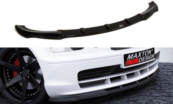 MAXTON DESIGN - Spoiler pod Predný náraznik   vhodné pre BMW 3 E46 COUPE , Čierny lesk