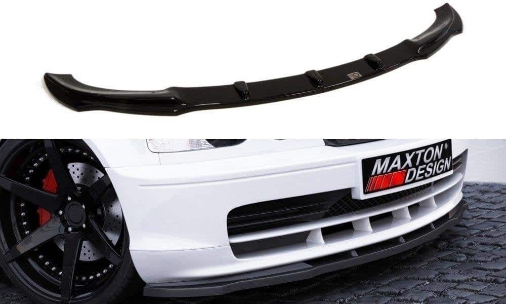 MAXTON DESIGN - Spoiler pod Predný náraznik vhodné pre BMW 3 E46 COUPE , Čierny lesk