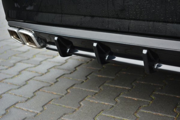 MAXTON DESIGN - Difúzor zadného náraznika  MERCEDES-BENZ E63 AMG W212 , Čierny lesk – Obrázok 4