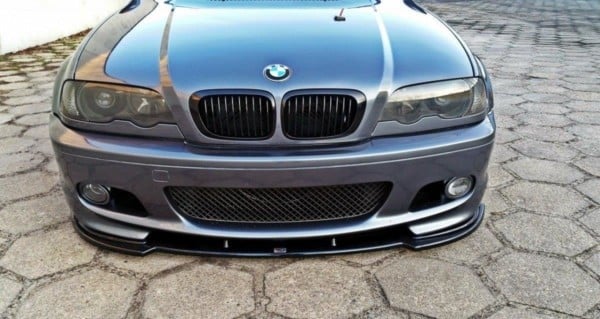 MAXTON DESIGN - Spoiler pod Predný náraznik for vhodné pre BMW 3 E46 MPACK COUPE , Čierny lesk – Obrázok 2