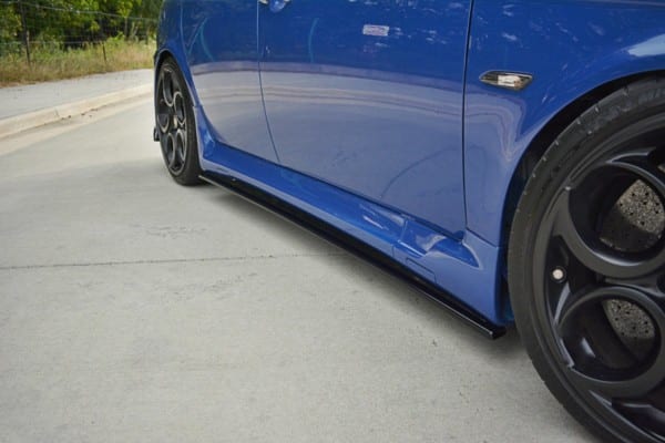 MAXTON DESIGN - Lišty pod prahy ALFA ROMEO 156 GTA , Čierny lesk – Obrázok 3