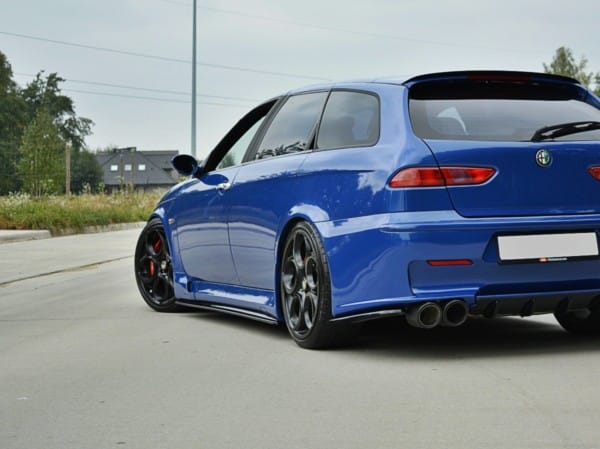 MAXTON DESIGN - Lišty pod prahy ALFA ROMEO 156 GTA , Čierny lesk – Obrázok 2