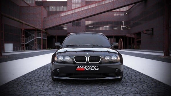 MAXTON DESIGN - Spoiler pod Predný náraznik vhodné pre BMW 3 E46 SALOON FACELIFT MODEL , Čierny lesk – Obrázok 2