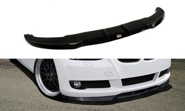 MAXTON DESIGN - Spoiler pod Predný náraznik   vhodné pre BMW 3 E92 / E93 (PREFACE MODEL) , Čierny lesk 
676
