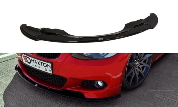MAXTON DESIGN - Spoiler pod Predný náraznik   for vhodné pre BMW 3 E92 MPACK (PREFACE MODEL fits M Performance splitters) , Čierny lesk 
678