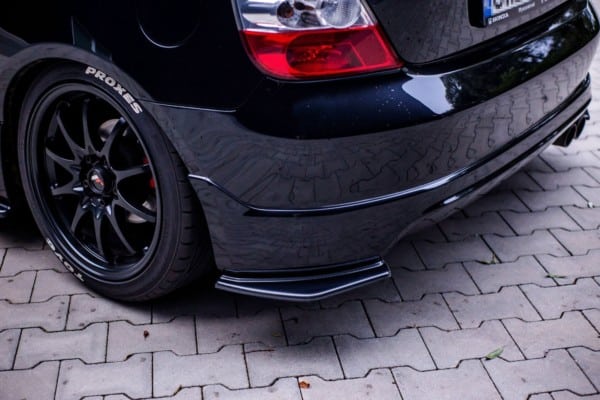 MAXTON DESIGN - Bočné difúzory zadného náraznika HONDA CIVIC EP3 (MK7) TYPE-R/S FACELIFT , Čierny lesk – Obrázok 4