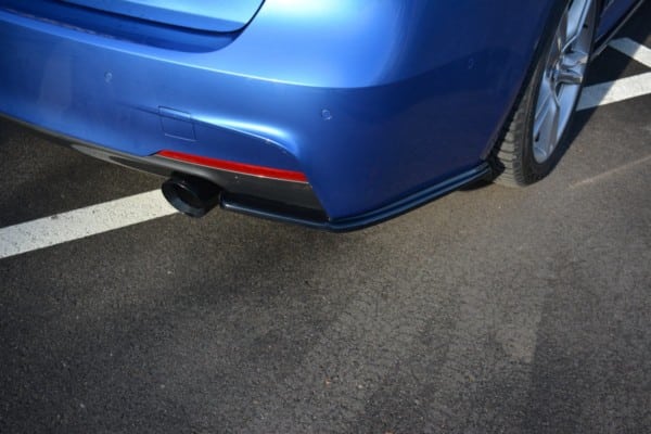 MAXTON DESIGN - Bočné difúzory zadného náraznika vhodné pre BMW 3-SERIES F30 PHASE-II SEDAN M-SPORT , Čierny lesk
