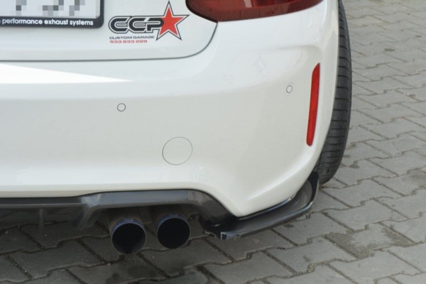 MAXTON DESIGN - Bočné difúzory zadného náraznika vhodné pre BMW M2 (F87) COUPĂ‰ , Čierny lesk – Obrázok 5