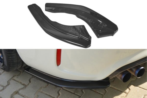 MAXTON DESIGN - Bočné difúzory zadného náraznika vhodné pre BMW M2 (F87) COUPĂ‰ , Čierny lesk