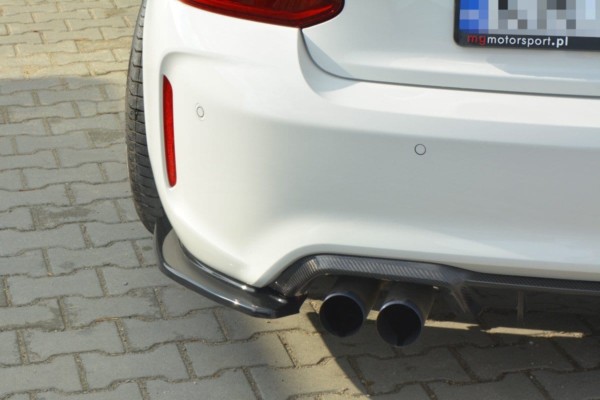 MAXTON DESIGN - Bočné difúzory zadného náraznika vhodné pre BMW M2 (F87) COUPĂ‰ , Čierny lesk – Obrázok 4