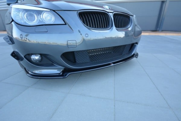 MAXTON DESIGN - Spoiler pod Predný náraznik for vhodné pre BMW 5 E60/61 M-PACK , Čierny lesk – Obrázok 2