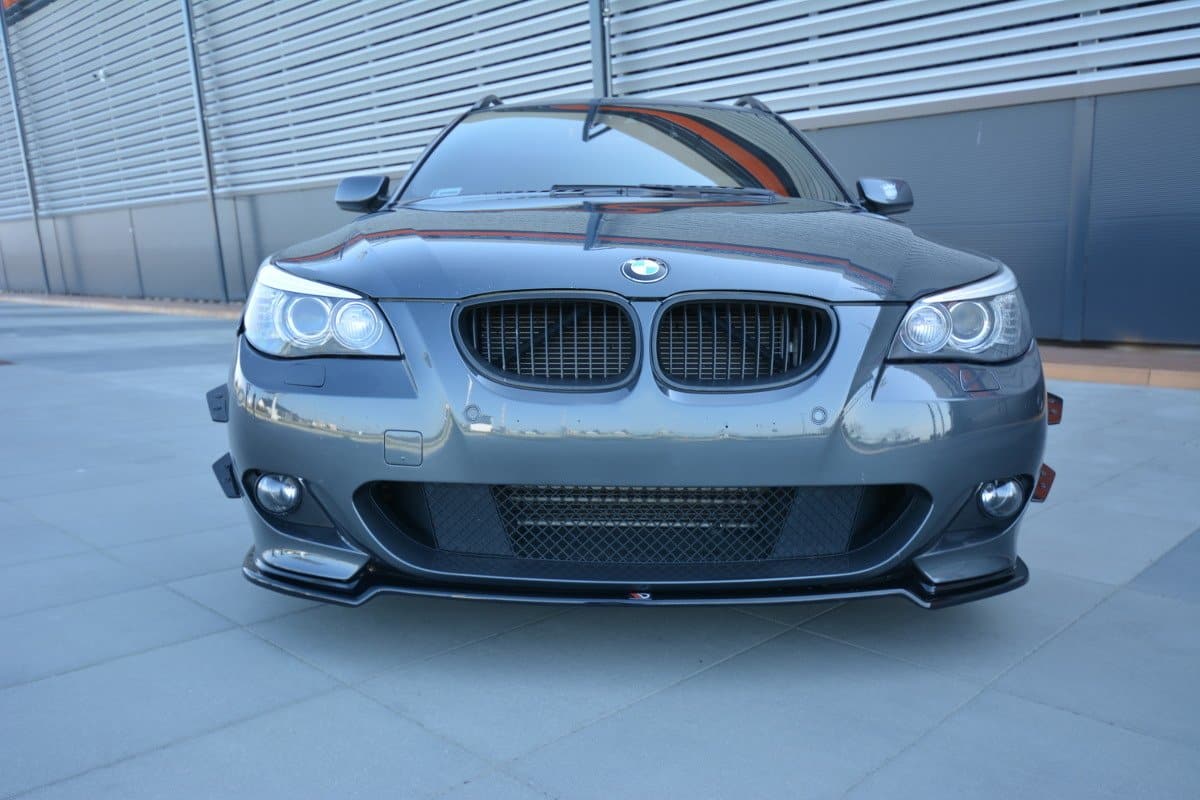 MAXTON DESIGN - Spoiler pod Predný náraznik for vhodné pre BMW 5 E60/61 M-PACK , Čierny lesk – Obrázok 3