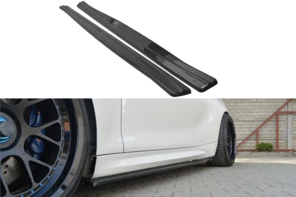 MAXTON DESIGN - Lišty pod prahy BMW M2 F87 COUPĂ‰ , Čierny lesk