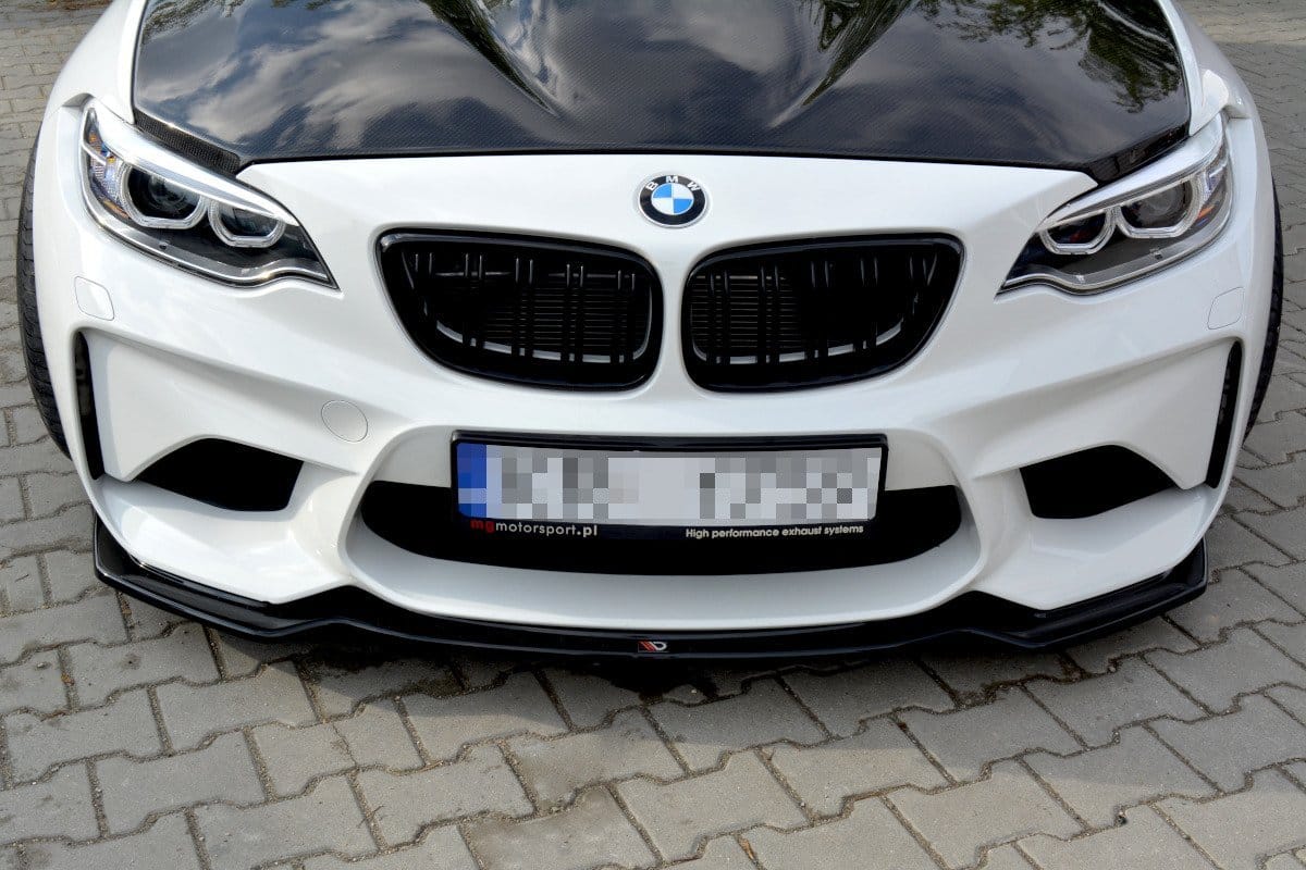 MAXTON DESIGN - Spoiler pod Predný náraznik BMW M2 (F87) COUPÉ , Čierny lesk – Obrázok 3