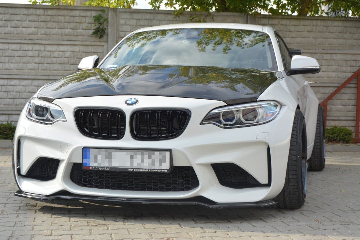 MAXTON DESIGN - Spoiler pod Predný náraznik BMW M2 (F87) COUPÉ , Čierny lesk – Obrázok 2