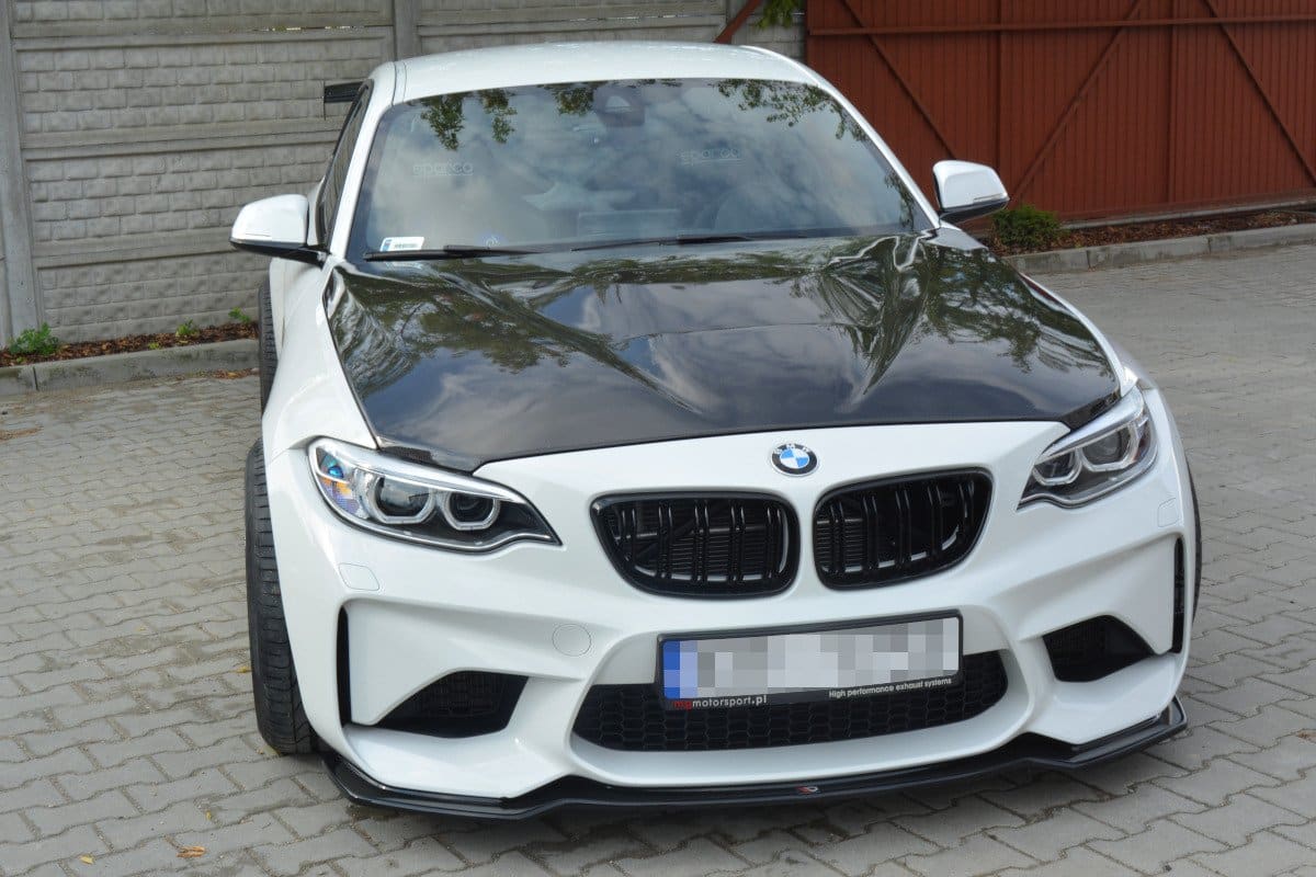 MAXTON DESIGN - Spoiler pod Predný náraznik BMW M2 (F87) COUPÉ , Čierny lesk – Obrázok 4