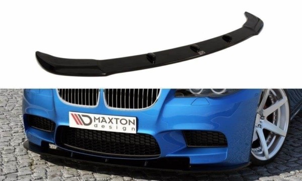 MAXTON DESIGN - Spoiler pod Predný náraznik   vhodné pre BMW M5 F10/ F11 , Čierny lesk