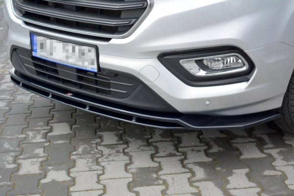 MAXTON DESIGN - Spoiler pod Predný náraznik   Ford Transit Custom Mk.1 FL , Čierny lesk – Obrázok 3