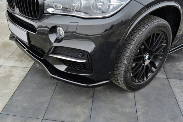 MAXTON DESIGN - Spoiler pod Predný náraznik   V.1 vhodné pre BMW X5 F15 M50d , Čierny lesk – Obrázok 2