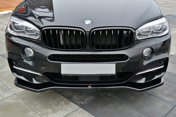 MAXTON DESIGN - Spoiler pod Predný náraznik   V.1 vhodné pre BMW X5 F15 M50d , Čierny lesk