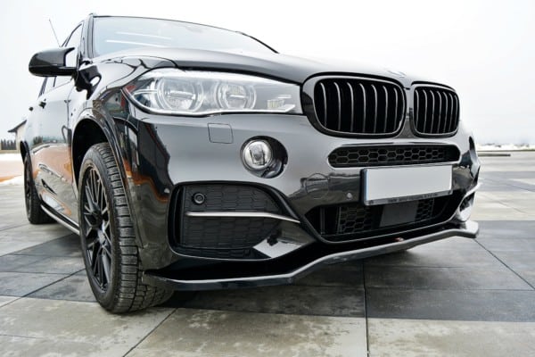 MAXTON DESIGN - Spoiler pod Predný náraznik   V.1 vhodné pre BMW X5 F15 M50d , Čierny lesk – Obrázok 3
