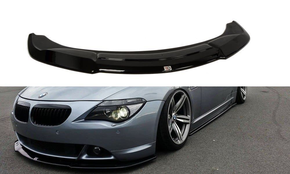 MAXTON DESIGN - Spoiler pod Predný náraznik BMW 6 E63 / E64 (PREFACE MODEL) v.2 , Čierny lesk