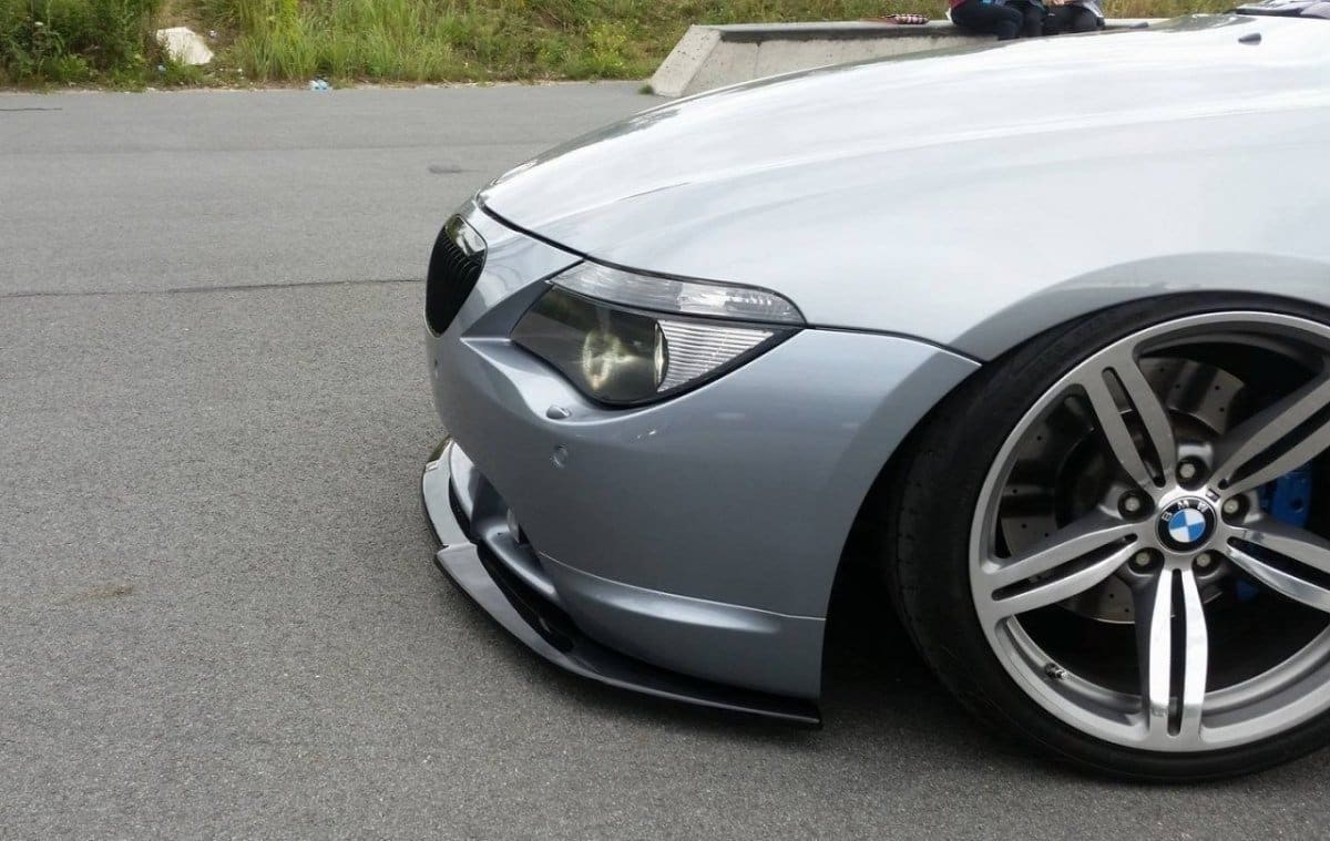 MAXTON DESIGN - Spoiler pod Predný náraznik BMW 6 E63 / E64 (PREFACE MODEL) v.2 , Čierny lesk – Obrázok 2