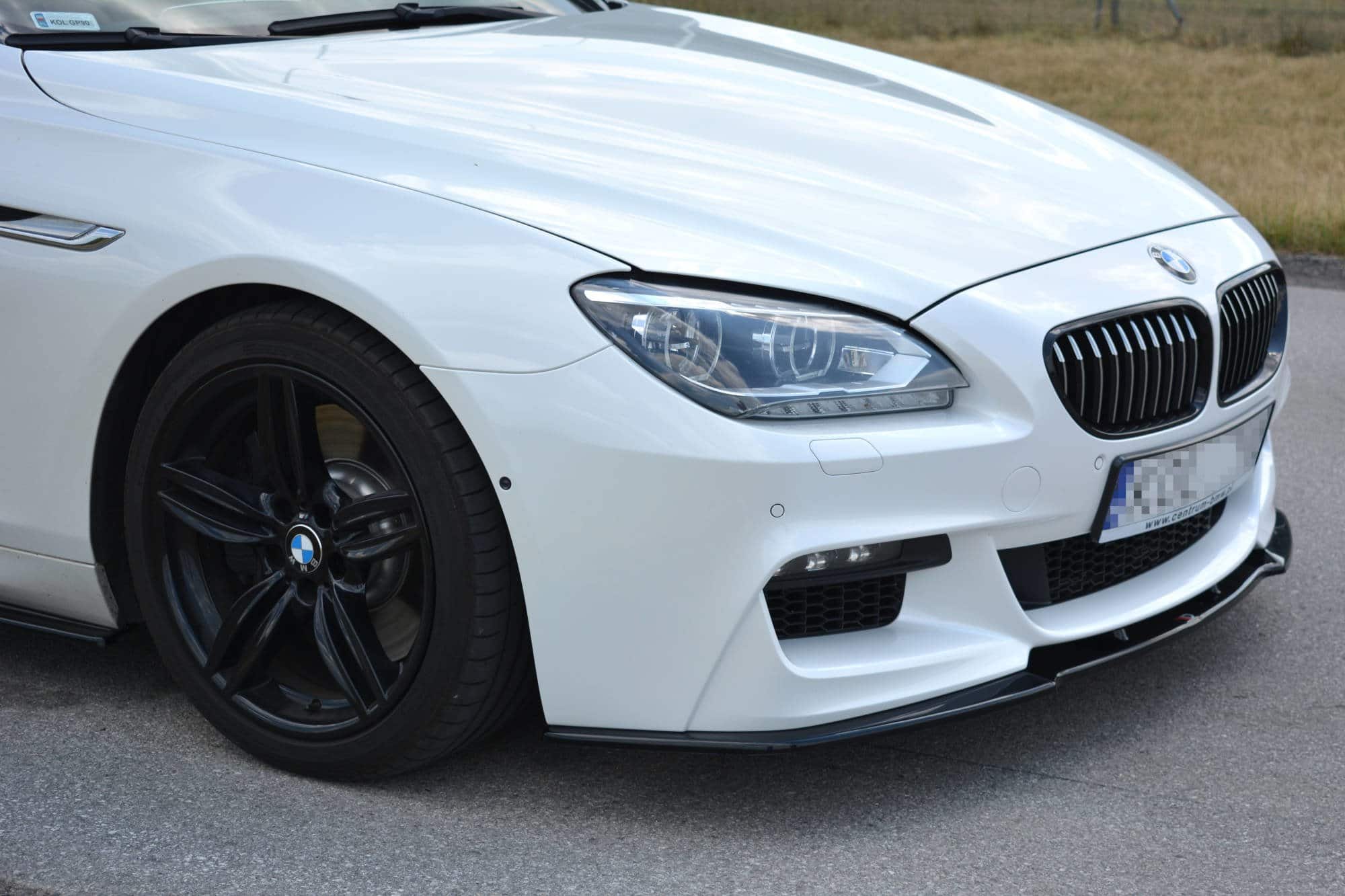 MAXTON DESIGN - Spoiler pod Predný náraznik for vhodné pre BMW 6 Gran CoupĂ© MPACK , Čierny lesk – Obrázok 7