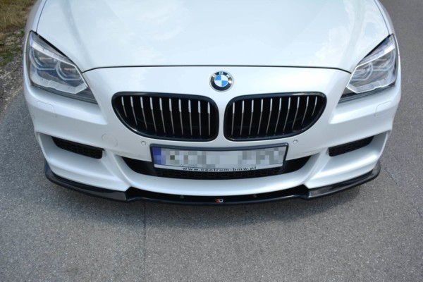 MAXTON DESIGN - Spoiler pod Predný náraznik for vhodné pre BMW 6 Gran CoupĂ© MPACK , Čierny lesk – Obrázok 5