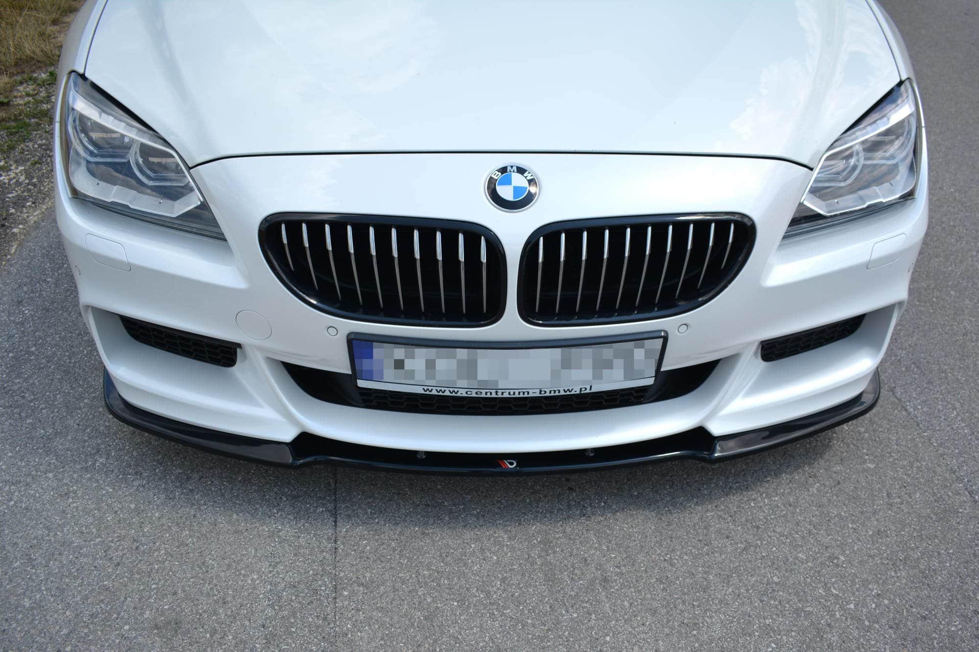 MAXTON DESIGN - Spoiler pod Predný náraznik for vhodné pre BMW 6 Gran CoupĂ© MPACK , Čierny lesk – Obrázok 5
