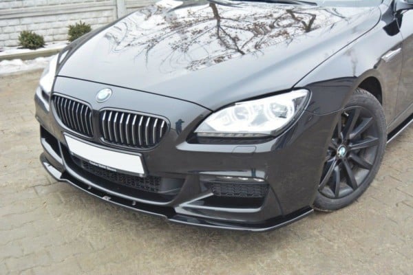 MAXTON DESIGN - Spoiler pod Predný náraznik for vhodné pre BMW 6 Gran CoupĂ© MPACK , Čierny lesk – Obrázok 2