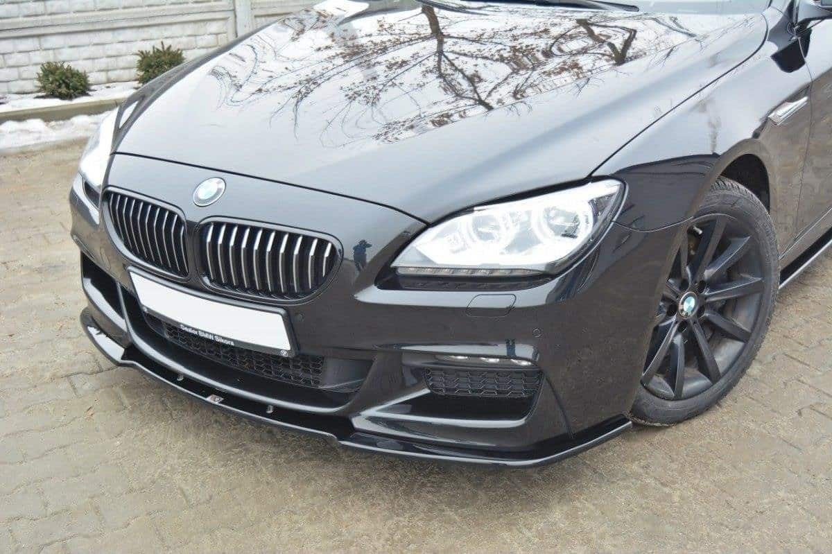 MAXTON DESIGN - Spoiler pod Predný náraznik for vhodné pre BMW 6 Gran CoupĂ© MPACK , Čierny lesk – Obrázok 2