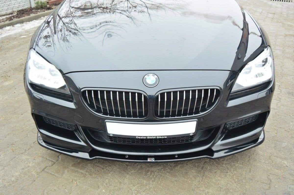 MAXTON DESIGN - Spoiler pod Predný náraznik for vhodné pre BMW 6 Gran CoupĂ© MPACK , Čierny lesk – Obrázok 3