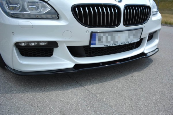 MAXTON DESIGN - Spoiler pod Predný náraznik for vhodné pre BMW 6 Gran CoupĂ© MPACK , Čierny lesk – Obrázok 6