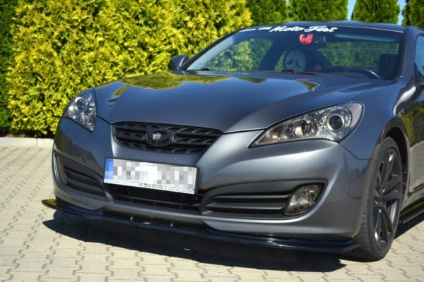 MAXTON DESIGN - Spoiler pod Predný náraznik   HYUNDAI GENESIS COUPĂ‰ MK.1 , Čierny lesk – Obrázok 4