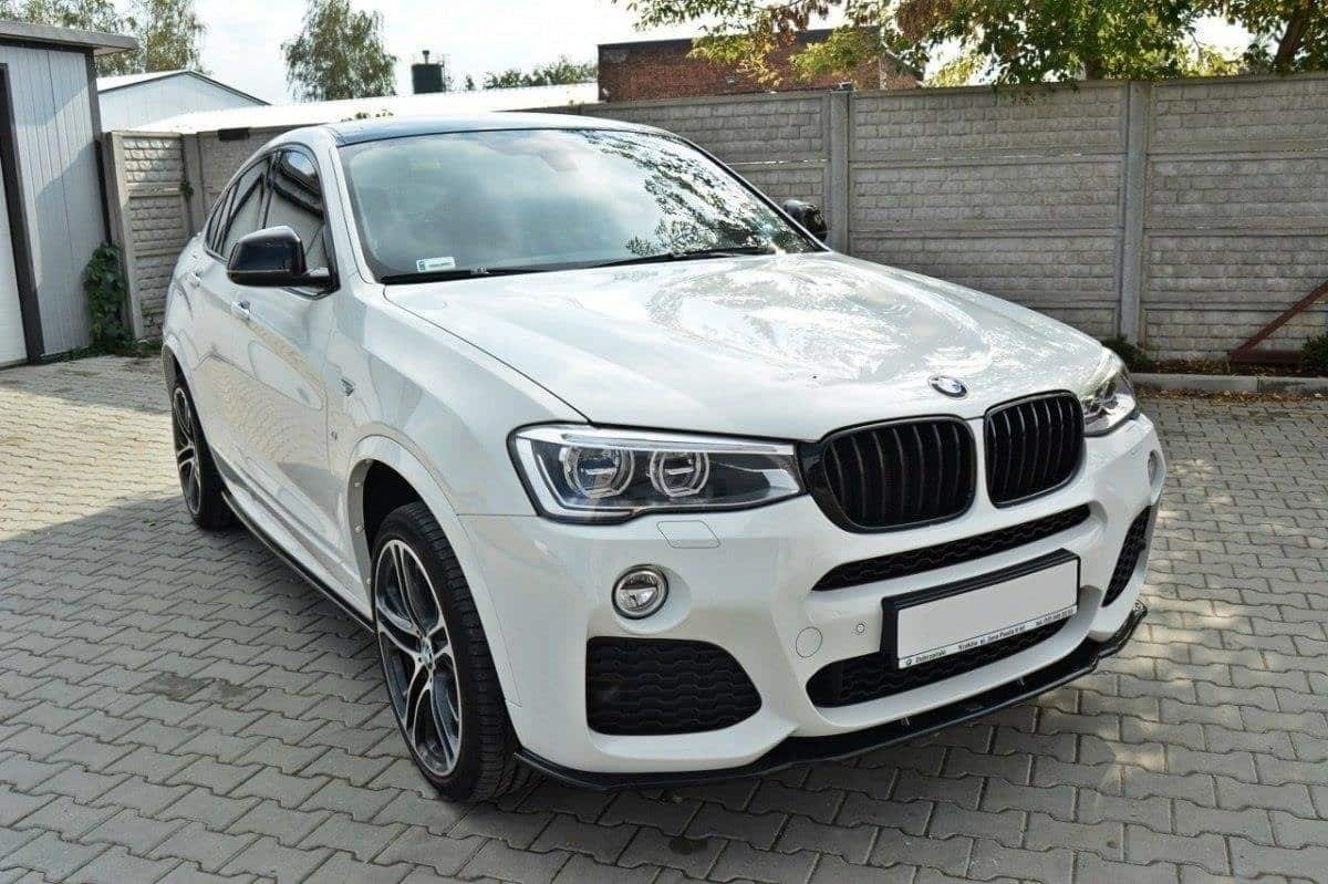 MAXTON DESIGN - Spoiler pod Predný náraznik for vhodné pre BMW X4 M-PACK , Čierny lesk – Obrázok 4