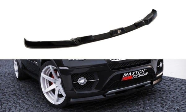 MAXTON DESIGN - Spoiler pod Predný náraznik   BMW X6 , Čierny lesk