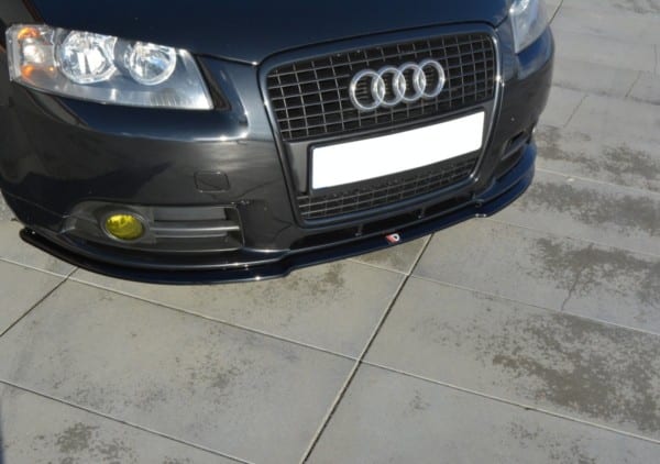 MAXTON DESIGN - Spoiler pod Predný náraznik   Audi A3 8P S-Line , Čierny lesk