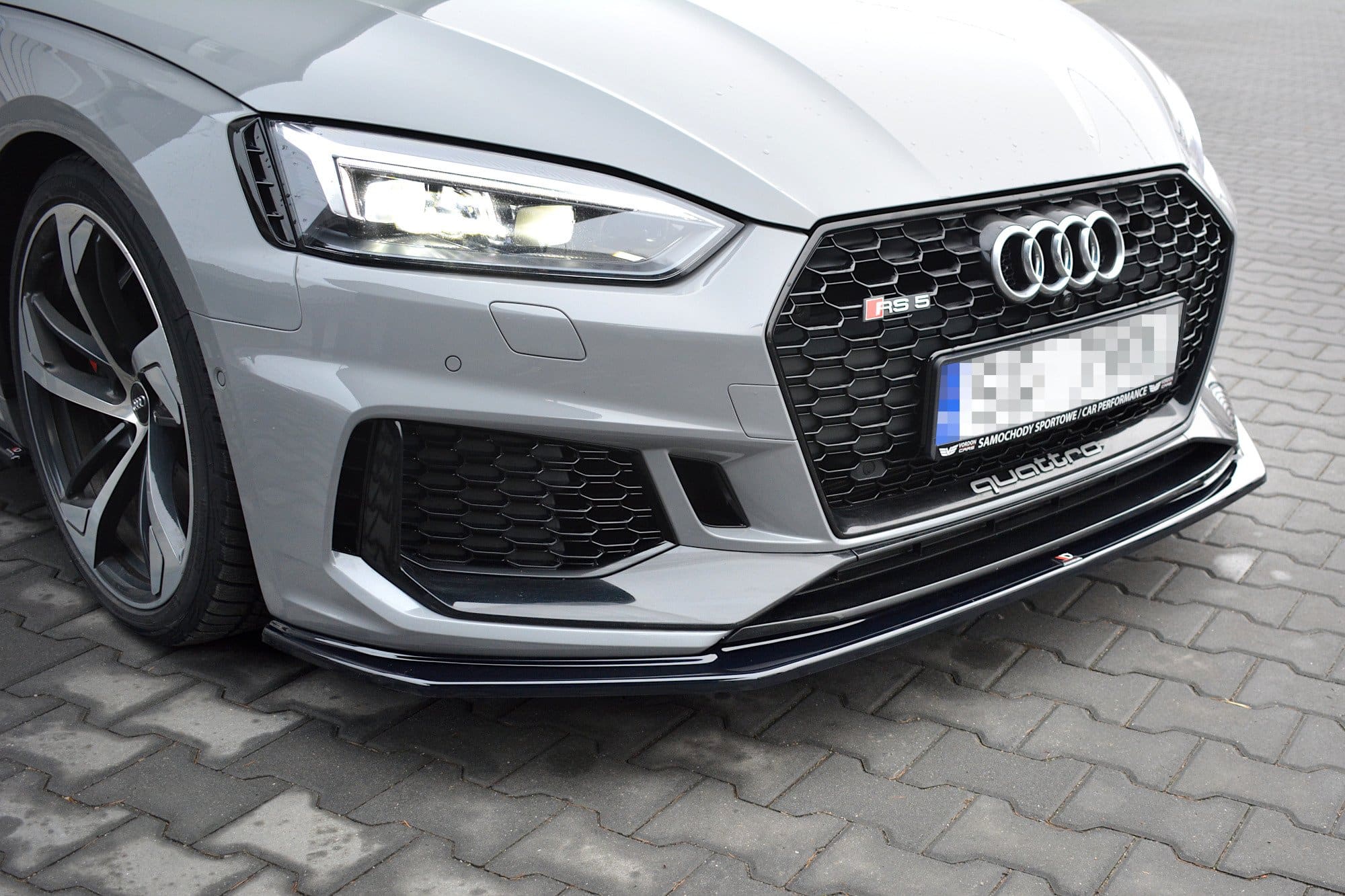 MAXTON DESIGN - Spoiler pod Predný náraznik V.2 Audi RS5 F5 Coupe / Sportback , Čierny lesk – Obrázok 6