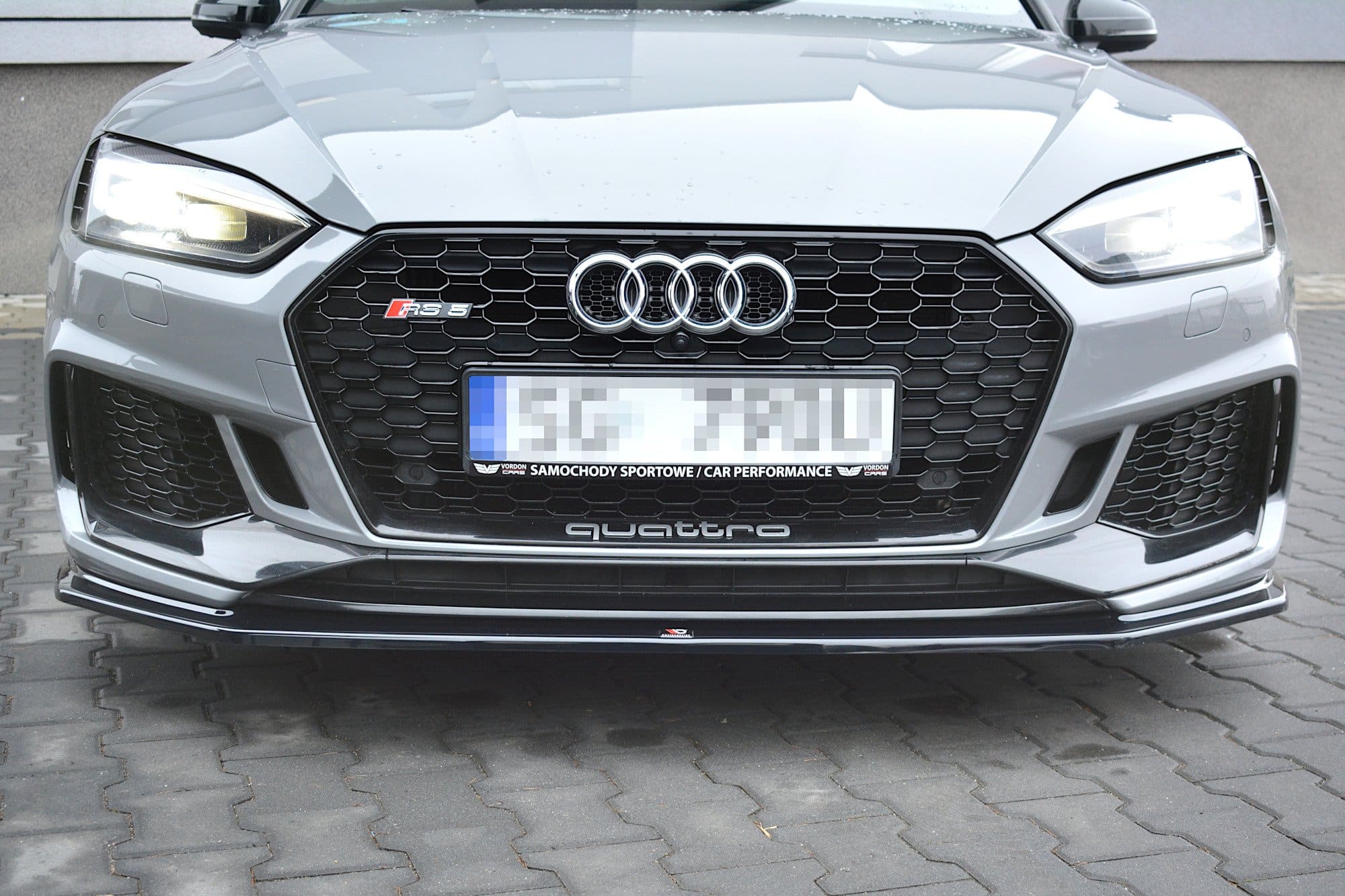 MAXTON DESIGN - Spoiler pod Predný náraznik V.2 Audi RS5 F5 Coupe / Sportback , Čierny lesk – Obrázok 2