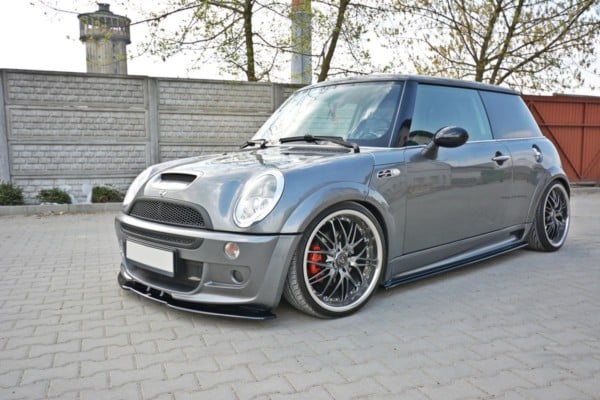 MAXTON DESIGN - Spoiler pod Predný náraznik   MINI R53 COOPER S JCW , Čierny lesk – Obrázok 2