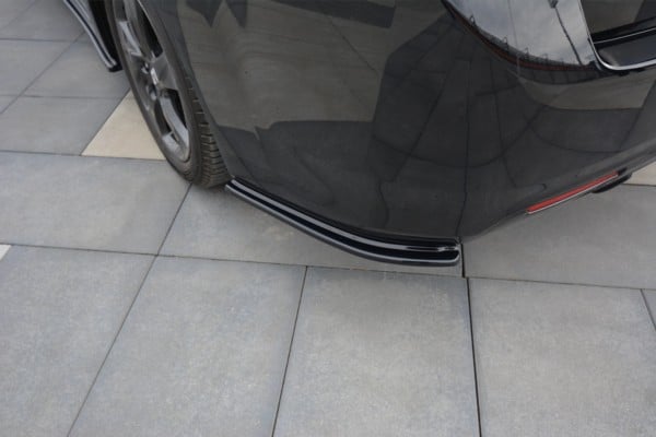 MAXTON DESIGN - Bočné difúzory zadného náraznika HONDA ACCORD MK8. (CU-SERIES) PREFACE SEDAN , Čierny lesk