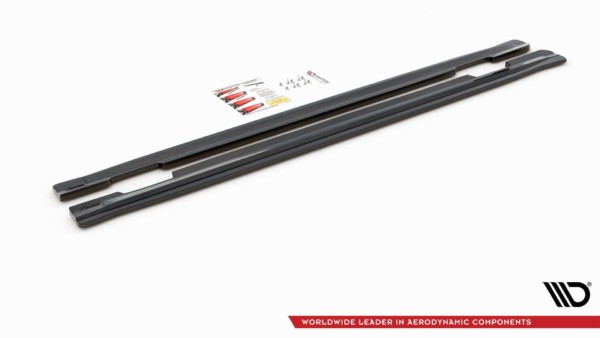 MAXTON DESIGN - Lišty pod prahy MERCEDES-BENZ GLA 45 AMG SUV (X156) PREFACE , Čierny lesk – Obrázok 6