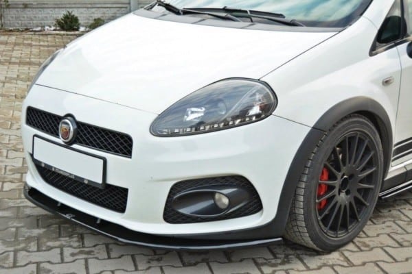 MAXTON DESIGN - Spoiler pod Predný náraznik   V.2 FIAT GRANDE PUNTO ABARTH , Čierny lesk – Obrázok 3