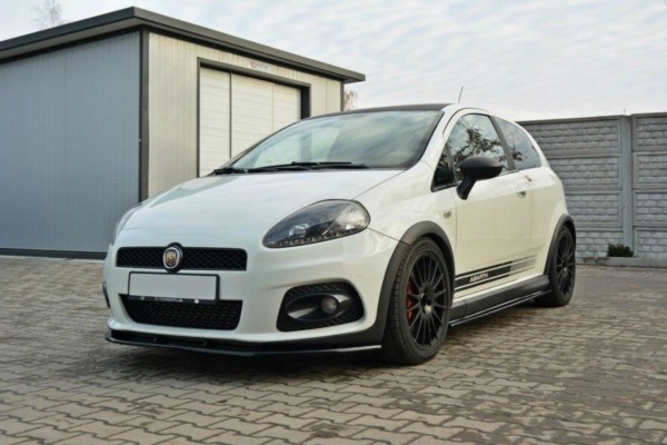 MAXTON DESIGN - Spoiler pod Predný náraznik   V.2 FIAT GRANDE PUNTO ABARTH , Čierny lesk – Obrázok 6