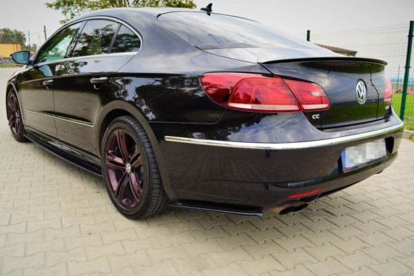 MAXTON DESIGN - Bočné difúzory zadného náraznika VOLKSWAGEN CC R-LINE , Čierny lesk – Obrázok 2